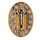 Cofanetto via crucis in olivo con rosario in legno 8 mm s3