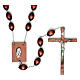 Wall rosary with wood oval beads, 30mm s1