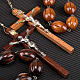 Bedboard rosary with inlayed oval beads s3