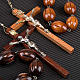 Large wall rosary with inlayed oval beads s3