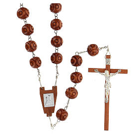 Wall rosary withy inalyed round beads