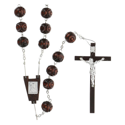 Wall rosary withy inalyed round beads 2