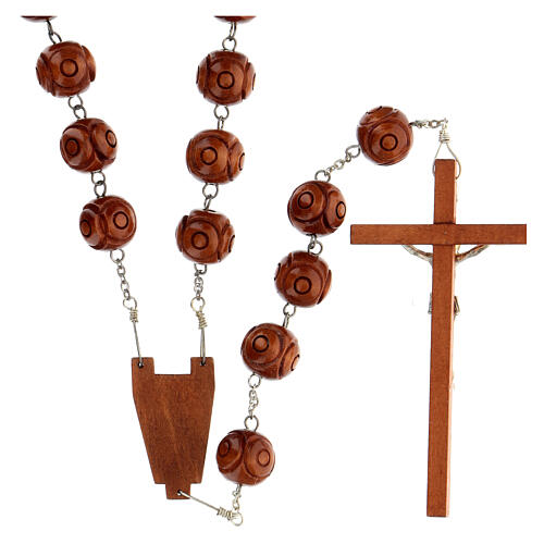 Wall rosary withy inalyed round beads 3