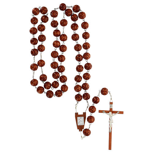 Wall rosary withy inalyed round beads 7