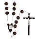 Wall rosary withy inalyed round beads s2