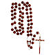 Wall rosary withy inalyed round beads s7