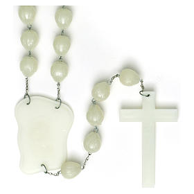 Rosari capoletto: Rosario capoletto plastica fosforescente 25 mm