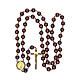 Saint Benedict hanging rosary with wooden grains 20 mm s4