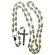 Decorative rosary with round fluorescent plastic beads 1.5x0.9 mm s4