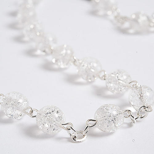 Cracked crystal rosary 8