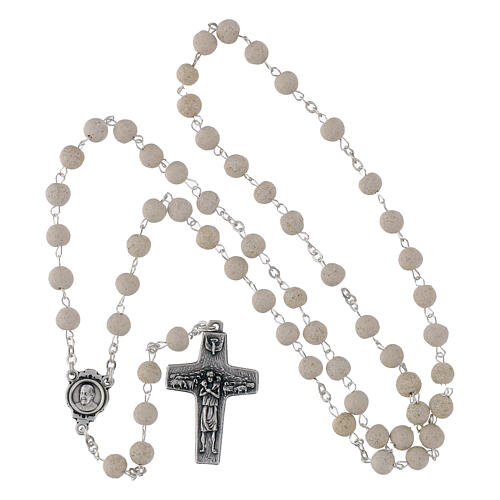 Rosario perfmado al jazmín blanco Papa Francisco 6