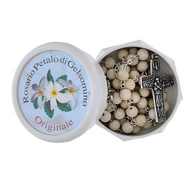 Jasmine perfumed rosary beads, white, Pope Francis