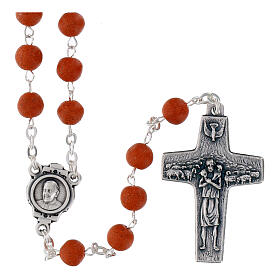 Rosario perfumado al jazmín rojo Papa Francisco