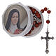 Sented rosary real rose beads 5 mm Saint Teresa s5