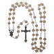 Rosary with jasmine petal grains 4x5 mm, Saint Therese s4