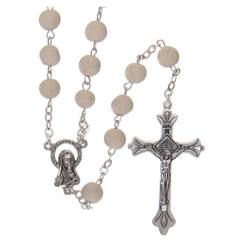 Sented rosary real jasmine beads 5 mm Saint Teresa 1