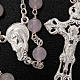 Pink Quartz rosary in 925 silver s3