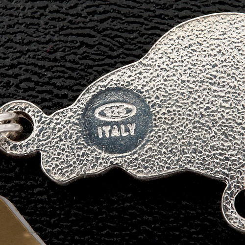 Chapelet en onyx noir rond en argent 925 2