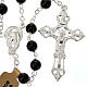 Black onix and silver rosary s1