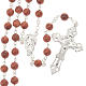 Gold Sand rosary in 925 silver s1