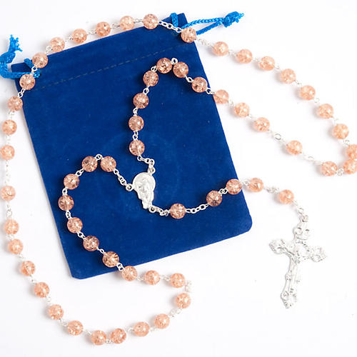 Silver 925 rosary and cracked crystal 7