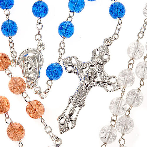 Silver 925 rosary and cracked crystal 1