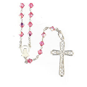 Terços Prata: Terço prata 925 Swarovski 5 mm Terços Prata: Terço prata 925 Swarovski 5 mm