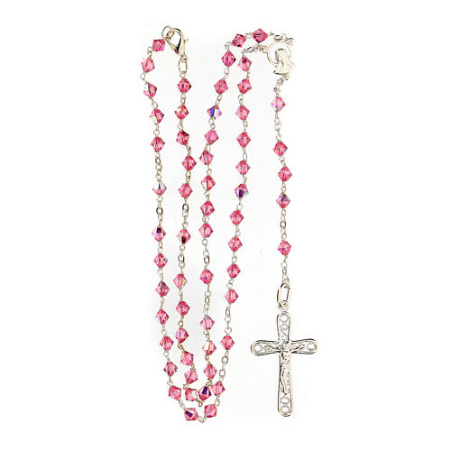 Silver 925 rosary and strass 5mm beads 4