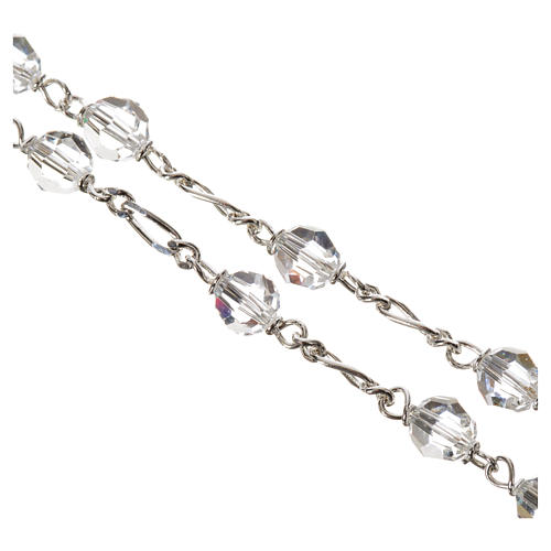 strass silver rosary, 5 mm bead 3