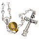 strass silver rosary, 5 mm bead s2