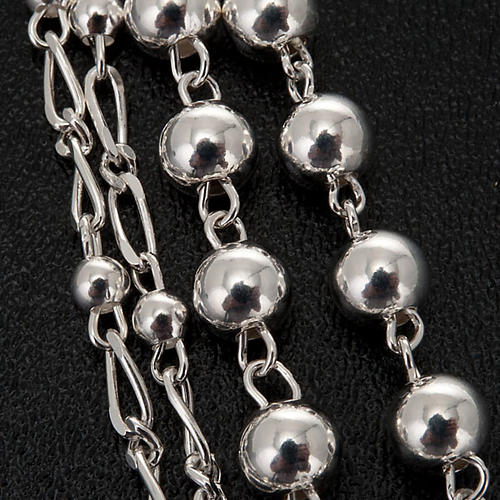 Rosenkranz Silber Perlen 6 oder 3 Millimeter 2