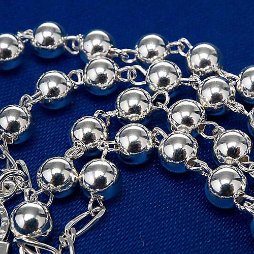 Rosenkranz Silber Perlen 6 oder 3 Millimeter 6