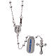 Necklace rosary, 925 silver, 3 mm beads s1