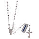 Collar rosario plata 925 cuentas 3 mm s2