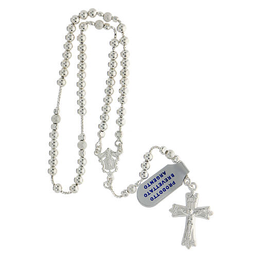 Rosary, 925 silver, sliding beads 4