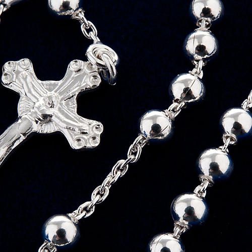 Halskette Rosenkranz Silber 925 Perlen 4 Millimeter 4