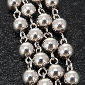 Terços Prata: Terço prata 925 contas 5 mm Terços Prata: Terço prata 925 contas 5 mm