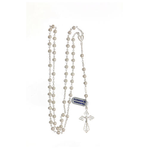 Rosary in silver 800 filigree 4