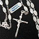 Silver rosary oval nacre bead s3
