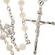 Silver rosary round nacre bead s1
