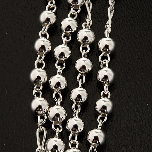 Rosenkranz Silber 925, 4 mm, rund 3