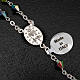Rosenkranz 925 Silber, strass Kristalle, 6 mm schillernd s3