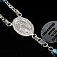 Rosario argento 925 grani strass azzurri 6 mm s2