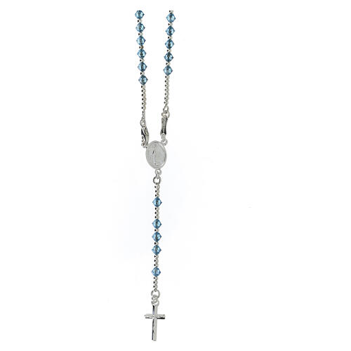 Rosary, 925 silver and strass, 4 colors 3