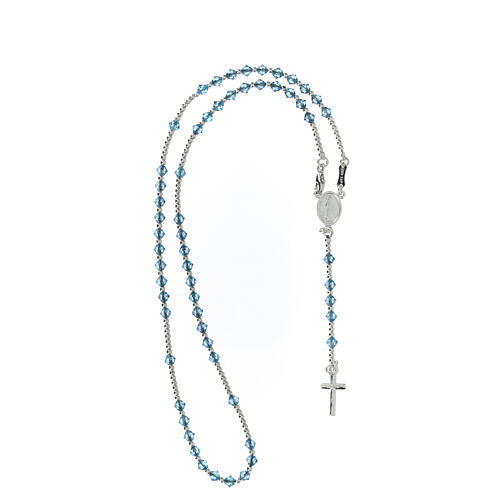 Rosary, 925 silver and strass, 4 colors 9