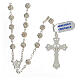 Rosary, 925 silver and strass, 6mm s2