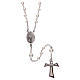 Silver rosary with freshwater pearls and tau cross, MATER jewels s2