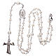 Silver rosary with freshwater pearls and tau cross, MATER jewels s4