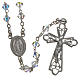 Rosary beads in silver and strass 0,2in crystal s1