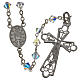 Rosary beads in silver and strass 0,2in crystal s2